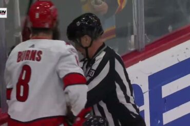 Did Brent Burns spear Matthew Tkachuk? Have your say!