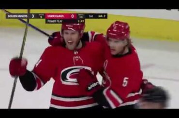 Jaccob Slavin Goal vs VGK 01-21-18