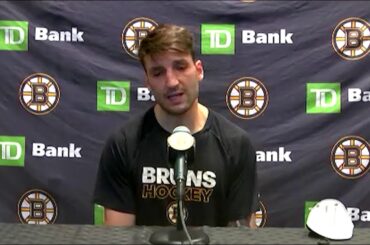 Patrice Bergeron Reacts to Tom Wilson's Hit on Brandon Carlo: "It Has To Start With The Players"