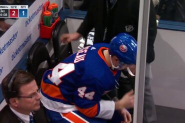 Jacob Trouba Hits Michael Dal Colle Then Fights Jean Gabriel Pageau