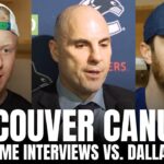 Thatcher Demko, Rick Tocchet & Rathbone React to Having Dallas Stars "Number", Demko 6-0 vs. Stars