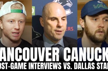 Thatcher Demko, Rick Tocchet & Rathbone React to Having Dallas Stars "Number", Demko 6-0 vs. Stars