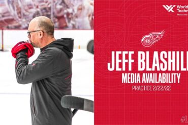 Jeff Blashill | Detroit Red Wings Practice | 2/22/22