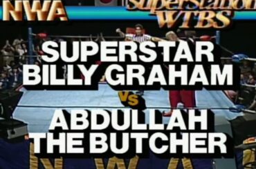 NWA WCW Wrestling Billy Graham vs Abdullah The Butcher
