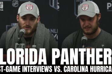 Matthew Tkachuk & Aleksander Barkov React to Florida Advancing to Stanley Cup, Sweeping Carolina