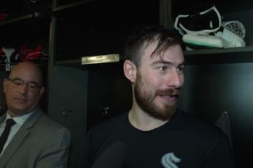 2023 #nhl Playoffs: Seattle Kraken Goalie Philipp Grubauer - Postgame - Game 7 - 04.30.23
