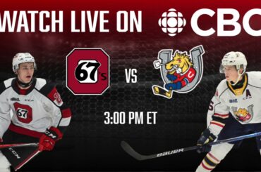 Ottawa vs Barrie Saturday on CBC