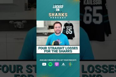 REACTION: SAN JOSE SHARKS GIVE UP 4 GOALS IN 2ND TO DROP THEIR 4TH STRAIGHT GAME