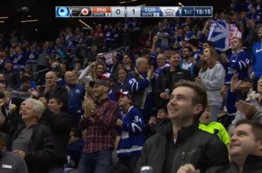 Andreas Johnsson 3rd goal of the season! 24/11/2018 (Philadelphia Flyers at Toronto Maple Leafs)