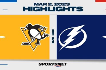 NHL Highlights | Penguins vs. Lightning - March 2, 2023