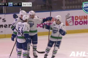 Olli Juolevi power play blast for his first AHL goal