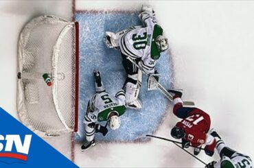 Andrej Sekera Bails Out Ben Bishop With Great Block In The Crease