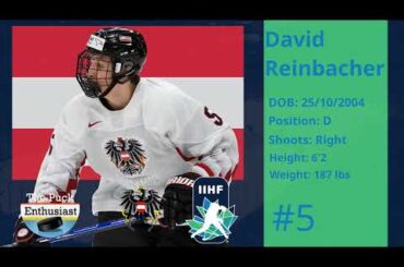 #5 David Reinbacher (DY) Shift by Shift 15.08.22 U20 IIHF World Championship - Austria