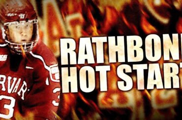 Jack Rathbone STARTING OUT HOT In NCAA (Canucks Prospect - Harvard Crimson / 2017 NHL Canucks Draft)