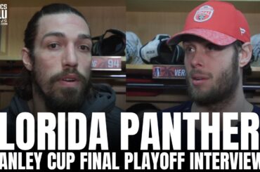 Carter Verhaeghe & Ryan Lomberg React to Florida Panthers Making Stanley Cup Finals, Florida Season