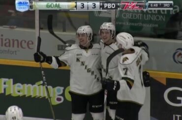 Dunkley pulls London into third-period tie with Petes -- 3/1/18