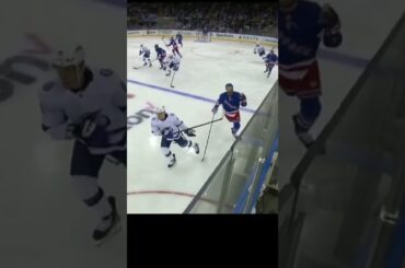 Tampa Bays Vladislav Namestnikov high stick against New York Rangers Barclay Goodrow #shorts