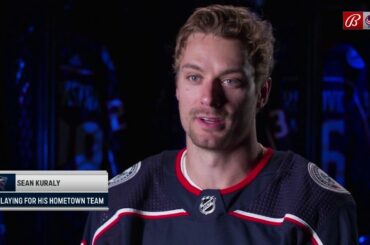 Sean Kuraly is thrilled to playing for his hometown Columbus Blue Jackets