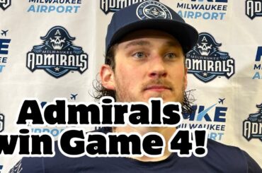 Milwaukee Admirals win Game 4 | Postgame with Karl Taylor, Philip Tomasino