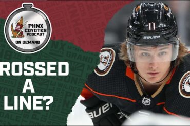 Did Trevor Zegras cross a line on the ice with his comments to Troy Stecher?