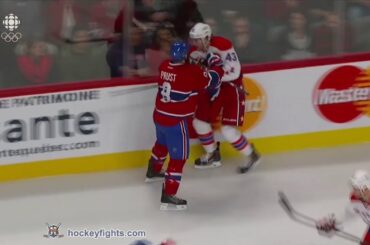 Tom Wilson vs Brandon Prust Jan 25, 2014