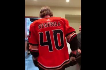 Pavol Regenda a jeho nástup na ľad v prvom zápase NHL! 🏒🇸🇰 #hockey #shorts #slovakia #nhl #regenda