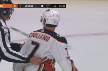 Oscar Fantenberg vs Andrew Cogliano - Nov 25, 2017