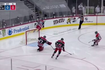 Oliver Wahlstrom goal vs the Devils | 3/2/21