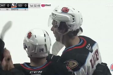 Brayden Tracey Lights The Lamp