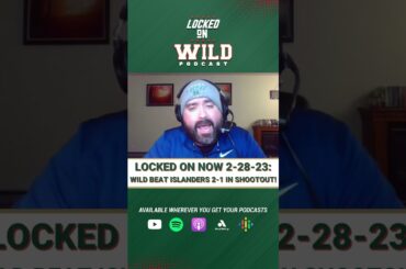 Locked on NOW 2-28-23: Filip Gustavsson Stymies Islanders as Wild Win 2-1 in a Shootout! #shorts