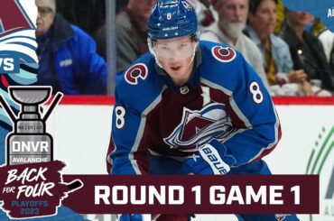 The Colorado Avalanche begin Playoff Stanley Cup defense in Game One against the Seattle Kraken