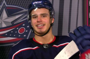 Cole Sillinger 2nd Intermission Interview (Oct. 21, 2021)