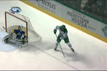 Tucker Poolman Goal (5) vs LSSU [Dec 5 2014]