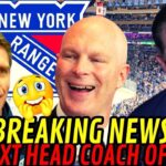 ✅TODAY'S LATEST NEWS FROM THE NEW YORK RANGERS! BREAKING NEWS! THE NEXT HEAD COACH OF THE...NHL