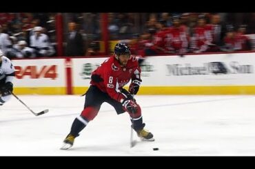 Alex Ovechkin off to races, goes backhand to beat Martin Jones