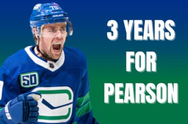 Canucks news: Canucks sign Tanner Pearson to a 3 year contract extension