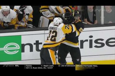 Torey Krug fights Patric Hornqvist 1/16/20