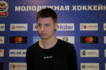 Никита Александров после матча «Амурские Тигры» - «СКА-1946» (21.10.2018)