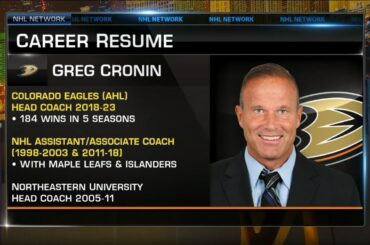 Greg Cronin hired as head coach of Anaheim Ducks