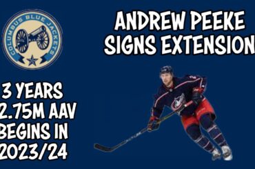 Andrew Peeke Signs 3 Year Extension With The Blue Jackets