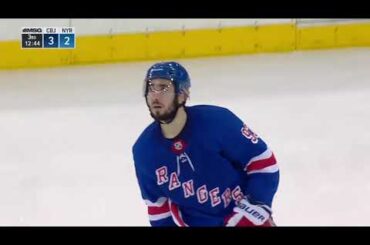 Pavel Buchnevich assists on Zibanejad's 25th of the season (2018)