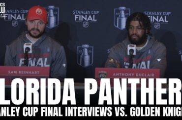 Anthony Duclair & Sam Reinhart React to Florida Panthers vs. Golden Knights Stanley Cup, GM1 Loss