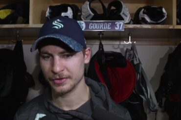 2023 #nhl Stanley Cup Playoffs - Seattle Kraken Forward Yanni Gourde - POSTGAME Game 7 - 05.15.23