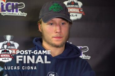 Thunderbirds Post-Game Media - Lucas Ciona