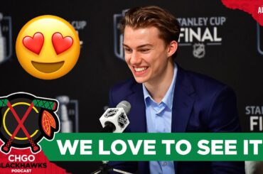 Future Chicago Blackhawks #1 pick Connor Bedard shines at Stanley Cup | CHGO Blackhawks Podcast
