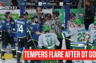 ECHL Kelly Cup Finals: Oliver Chau Scores OT Winner For Everblades, Tempers Flare After Goal