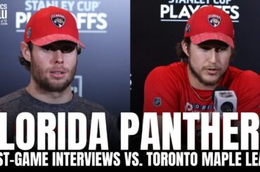 Carter Verhaeghe & Brandon Montour React to Florida's GM1 Win vs. Toronto, Verhaeghe Return Home