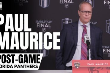 Paul Maurice Reacts to Pulling Sergei Bobrovsky in Stanley Cup & Florida Falling Down 0-2 vs. Vegas