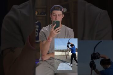Mitch Marner reacts to my trick shot🔥🏒