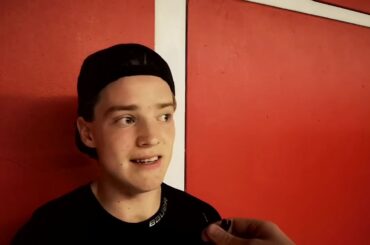 Samuel Asklöf efter avgörande målet mot Södertälje